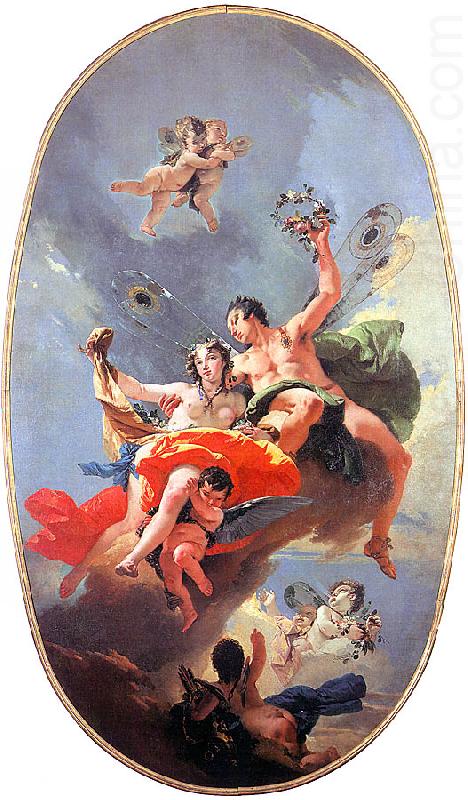 The Triumph of Zephyr and Flora, Giovanni Battista Tiepolo
